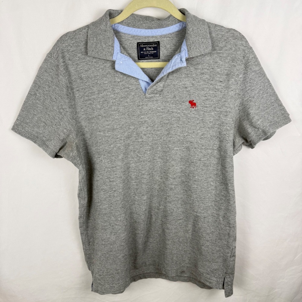 Vintage Abercrombie & Fitch Men's Polo Medium Y2K Preppy Classic Old‎ Money 90s
